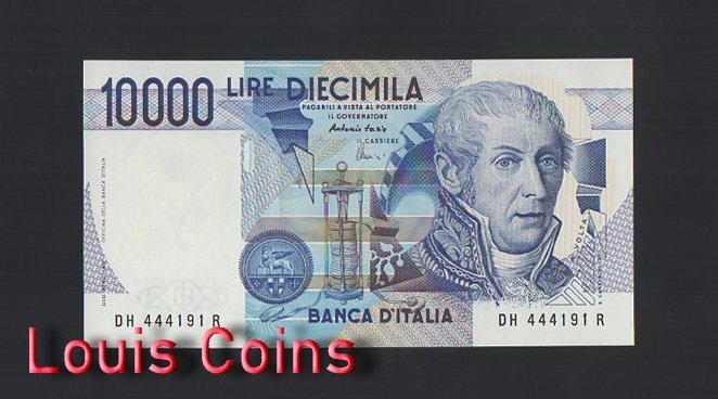 B434-ITALY-1984義大利紙幣10.000 Lire(B)