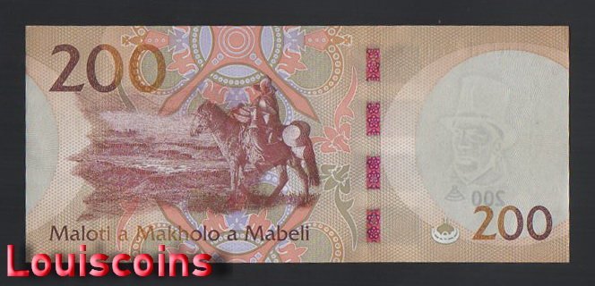 435-2 B435-LESOTHO-2023賴索托紀念紙幣200 Maloti(B)