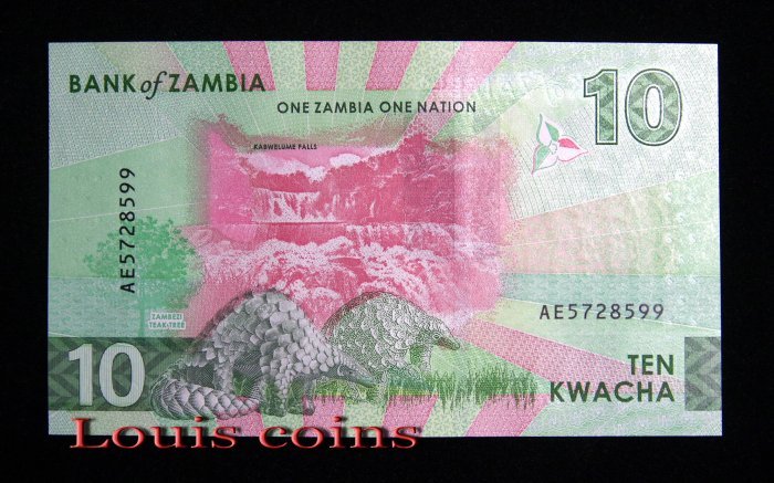 438-2 B438-ZAMBIA--2024尚比亞紙幣 10 Kwacha(948)