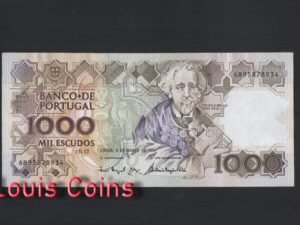 440-1 B440-PORTUGAL-1983-1994葡萄牙紙幣1000 Escudos(B)