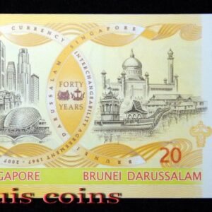 B441-SINGAPORE--2007新加坡塑膠鈔 20 Dollars(493)