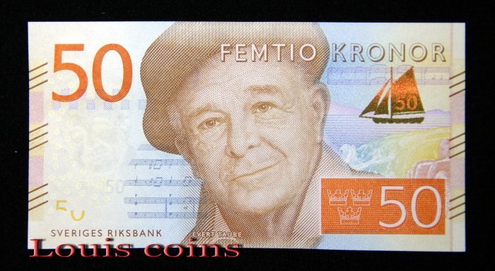 B442-SWEDEN--2015瑞典紙幣50 Kronor(1147)