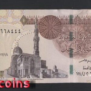 443-1 B443-EGYPT-2022埃及紙幣,1 Pounds(B)
