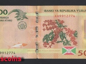 B456-BURUNDI-2015-23普隆地紙幣500 Francs / Amafaranga(B)