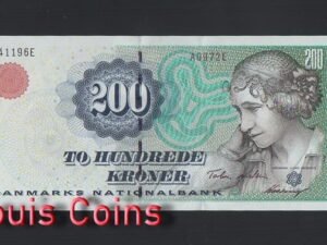 B457-DENMARK-1997 & 2000丹麥紙幣200 Kroner(O)