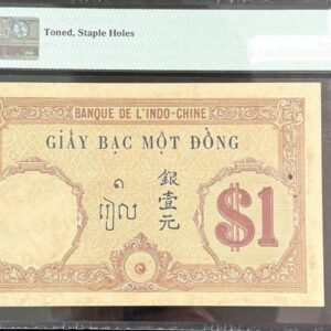 460-2 B460-FRENCH INDOCHINA-1927-31法屬印度支那紙幣-1 Piastre(O)