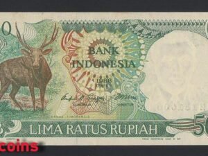 469-1 B469-INDONESIA-1988印尼紙幣-500 Rupiah(B)