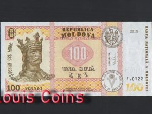 470-1 B470-MOLDOVA-2015摩爾多瓦紙幣100 Lei(B)
