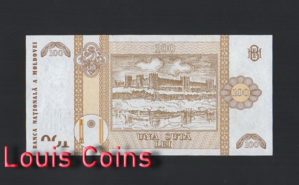 B470-MOLDOVA-2015摩爾多瓦紙幣100 Lei(B)