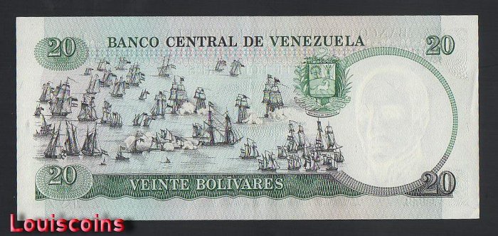 472-2 B472-VENEZUELA-1987委內瑞拉紀念紙幣-20 Bolívares(B)