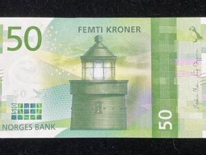 478-1 B478-NORWAY-2017挪威紙幣,50 Kroner(B)