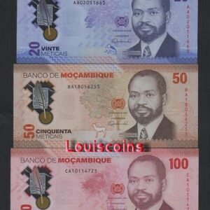 B483-MOZAMBIQUE-2024莫三比克塑膠紙幣,3張一組（B）