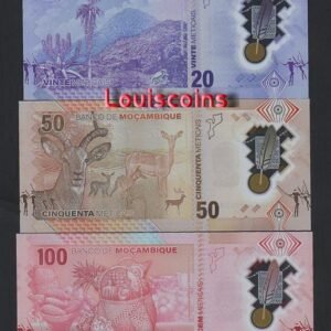 B483-MOZAMBIQUE-2024莫三比克塑膠紙幣,3張一組（B）