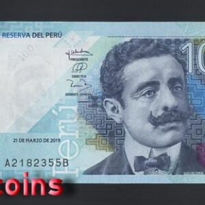 488-1 B488-PERU-2019祕魯紙幣,100 Soles(B)