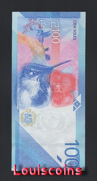 488-2 B488-PERU-2019祕魯紙幣,100 Soles(B)