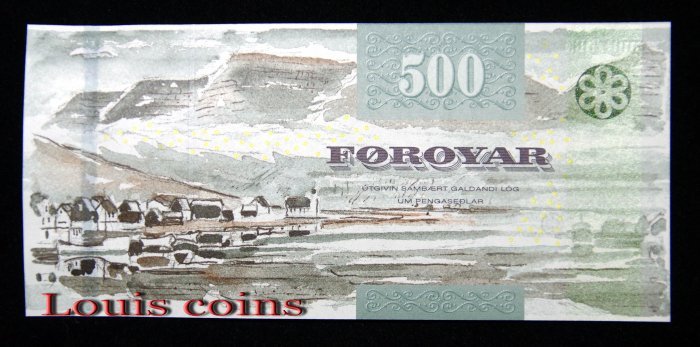 490-2 B490-FAEROE ISLANDS--2011法羅群島紙幣500 Krónur(B)