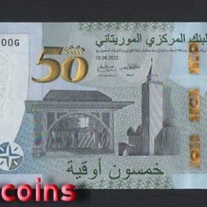 491-1 B491-MAURITANIA-2023茅利塔尼亞紀念紙幣,50 Ouguiya(672)