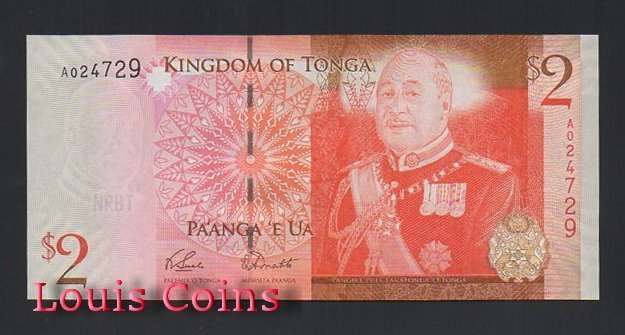 494-1 B494-TONGA--2009東加紙幣2 Pa'anga(570)