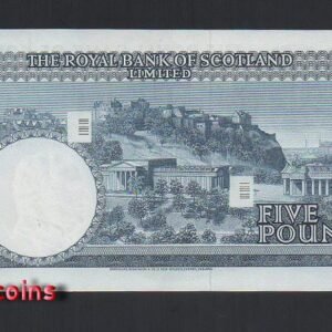 B495-IRELAND-1970蘇格蘭鈔票5 Pound(O)