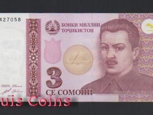 B497-TAJIKISTAN--2010塔吉克紙幣3 Somoni(788)