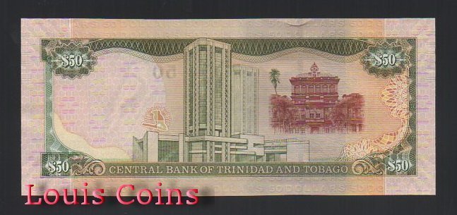 504-2 B504-TRINIDAD & TOBAGO--2006千里達及托巴哥共和國50 Dollar(697)