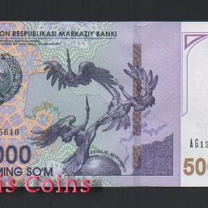 B506-UZBEKISTAN--2017烏茲別克紙幣50.000 Som（203）