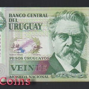 515-1 B515-URUGUAY--2011烏拉圭塑紙鈔20 Pesos Uruguayos(666)