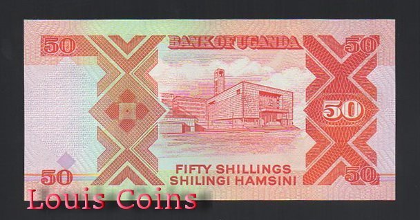 B516-UGANDA--1989烏干達紙幣50 Shillings（591）