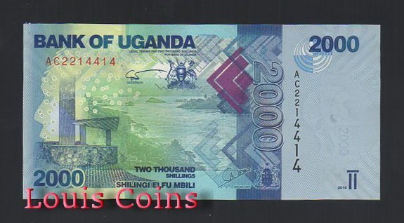 B517-UGANDA--2010烏干達紙幣2.000 Shillings(592)