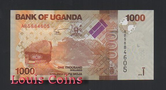B519-UGANDA--2010烏干達紙幣1.000 Shillings（594）