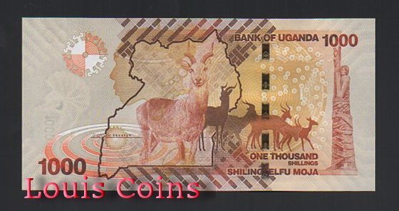 B519-UGANDA--2010烏干達紙幣1.000 Shillings（594）