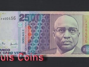 B526-CAPE VERDE-1989維德角(彿德角)紙幣2.500 Escudos(O)