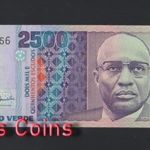 B526-CAPE VERDE-1989維德角(彿德角)紙幣2.500 Escudos(O)