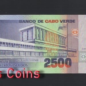 B526-CAPE VERDE-1989維德角(彿德角)紙幣2.500 Escudos(O)