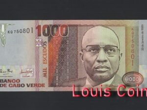 B527-CAPE VERDE-1989維德角(彿德角)紙幣1.000 Escudos(O)