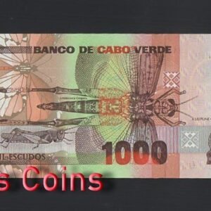 527-2 B527-CAPE VERDE-1989維德角(彿德角)紙幣1.000 Escudos(O)