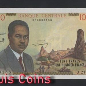 B533-CAMEROON-1962喀麥隆紙幣,100 Francs(O)