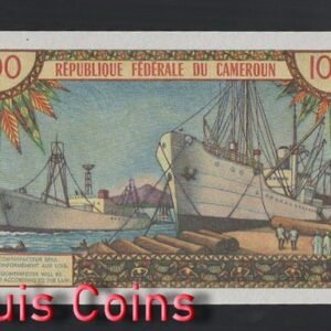 B533-CAMEROON-1962喀麥隆紙幣,100 Francs(O)