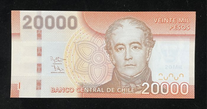 B534-CHILE-2009-2020智利鈔票20.000 Pesos（122）