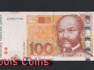 539-1 B539-CROATIA-2002 & 2012克羅地亞紙幣,100 Kuna(O)