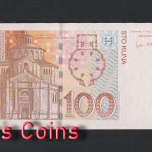 B539-CROATIA-2002 & 2012克羅地亞紙幣,100 Kuna(O)