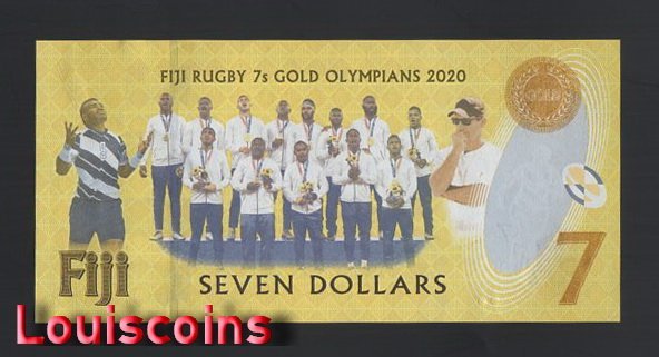 B540-FIJI-2022斐濟紀念紙幣-7 Dollars（B）