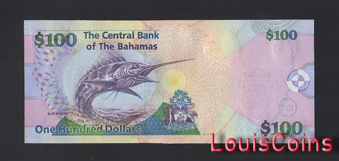 B544-BAHAMAS-2009巴哈馬鈔票-100 Dollars(HB)