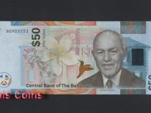 545-1 B545-BAHAMAS-2019巴哈馬紙幣 50 Dollars(B)