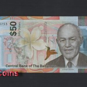 B545-BAHAMAS-2019巴哈馬紙幣 50 Dollars(B)