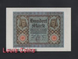 547-1 B547-GERMANY - Reichsbank-1920德國紙幣,100 Mark(B)