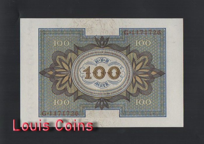 B547-GERMANY - Reichsbank-1920德國紙幣,100 Mark(B)