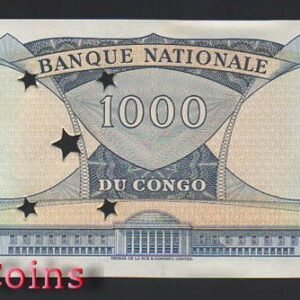 548-2 B548-CONGO-- 1964剛果民主共和1.000 Francs(B)