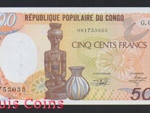 B549-CONGO--1991剛果紙幣500 Francs(B)