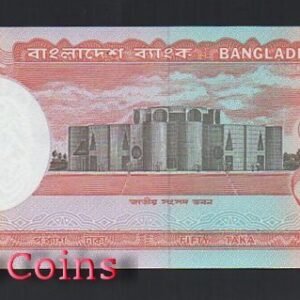B551-BANGLADESH--1987-1996孟加拉紙幣50 Taka(O)